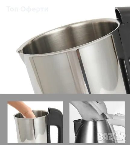 Електрическа термокана от неръждаема стомана с капацитет 500 мл 1000W, снимка 8 - Кани - 49149548