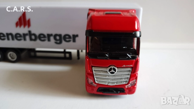 Метални камиони с ремарке Mercedez Benz Actros, MAN...., снимка 5 - Колекции - 52255717