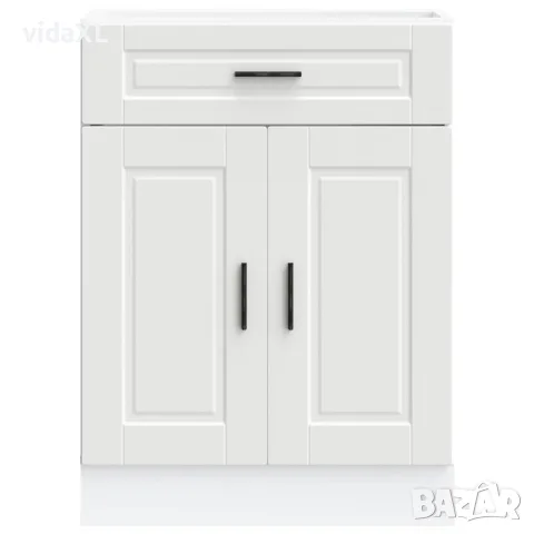 vidaXL Кухненски шкаф "Porto" Бяла инженерна дървесина, снимка 4 - Шкафове - 56148242