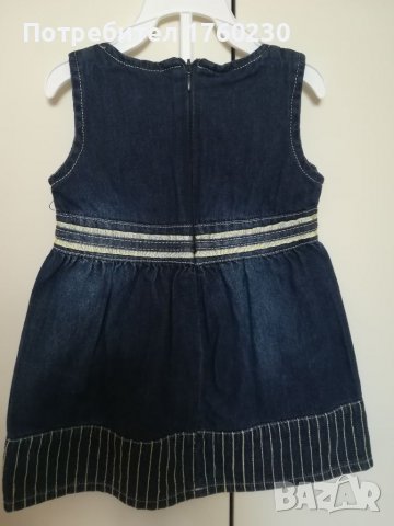 Нов дънков сукман , снимка 4 - Бебешки рокли - 38096283