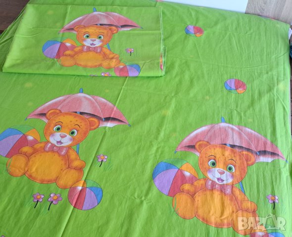 Комплект детски чаршафи 150/200 см, снимка 2 - Спално бельо и завивки - 42349927