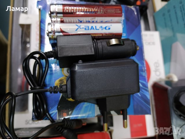 ЧЕЛНИК фенер с акумулаторни LI -ION батерии и мощни 3 LED диоди, снимка 3 - Къмпинг осветление - 35442686