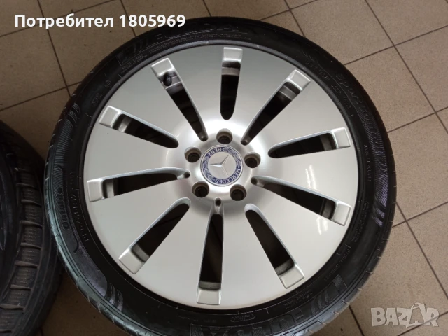 4бр. ал. джанти Mercedes C (оригинални) 5x112 , 7x 17 , ET48,5, снимка 3 - Гуми и джанти - 50615346