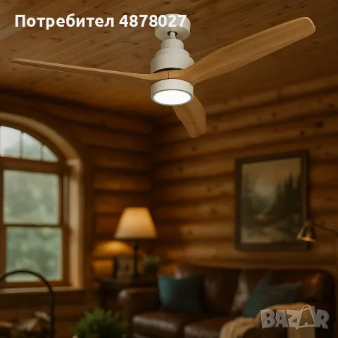 Таванен вентилатор с LED светлина -  Brizy Bright Ceiling Fan, снимка 7 - Вентилатори - 55903741