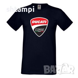 Мъжка Тениска Ducati Corse Мотору,състезание, Писта,Дукати, снимка 6 - Тениски - 36998778