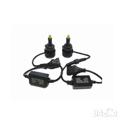LED крушки 9006 100W 12V комплект 2 броя, снимка 4 - Аксесоари и консумативи - 55864700