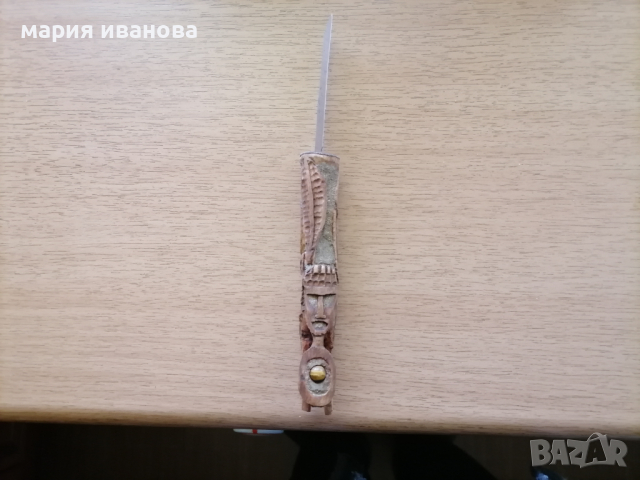 Ножка с резбована дръжка, снимка 5 - Антикварни и старинни предмети - 43919395
