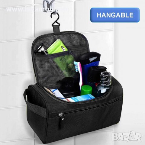 МЪЖКА ЧАНТИЧКА ЗА КОЗМЕТИКА С КУКА ЗА ЗАКАЧАНЕ - КОД 3065, снимка 2 - Органайзери - 33896576