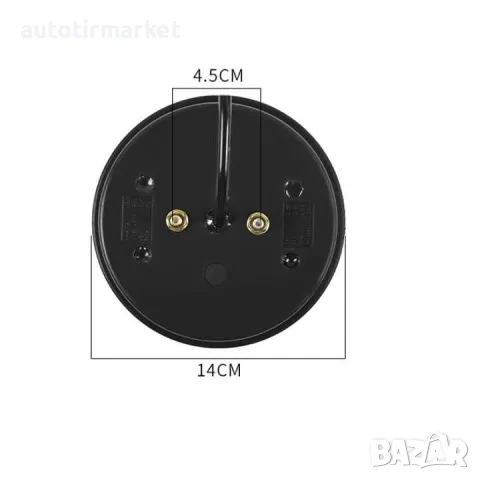 LED стоп LED кръгъл 3 светлини Ф14см – T459, снимка 2 - Аксесоари и консумативи - 56054804
