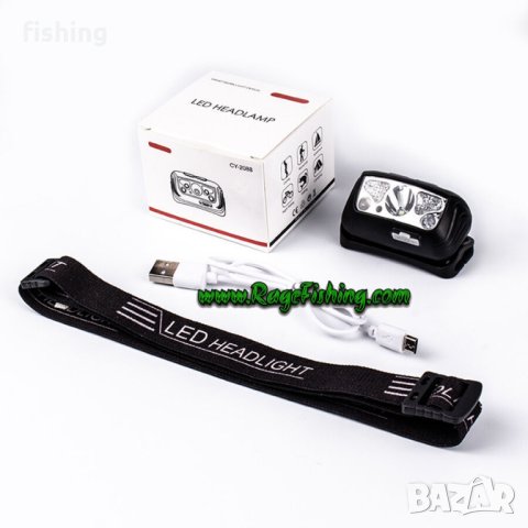 Промо Челник със Сензор за движение 400 Лумена - Зарядна Батерив с USB, снимка 3 - Екипировка - 40459621