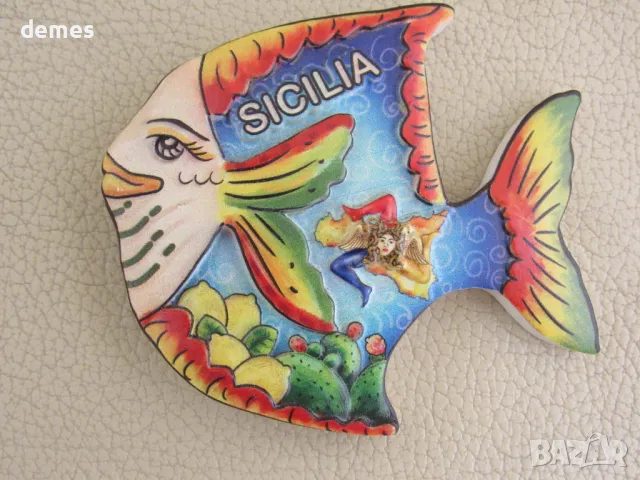 Магнит от Сицилия, Италия, снимка 2 - Колекции - 47960927