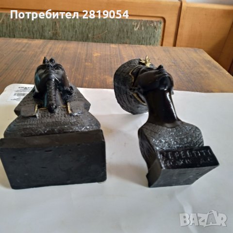 Красиви колекционерски бюстове на Нефертити и Тутанкамон цена 40лв, снимка 13 - Други ценни предмети - 40130701