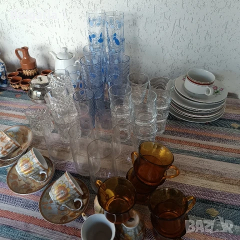 Сервизи чаши чинии керамика кристал юзчета, снимка 13 - Чаши - 50703819