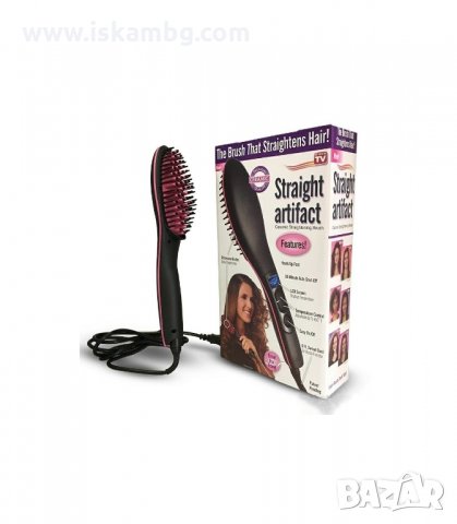 ПРОФЕСИОНАЛНА ЕЛЕКТРИЧЕСКА ЧЕТКА ЗА РАЗРЕСВАНЕ И ИЗПРАВЯНЕ НА КОСА STRAIGHT ARTIFACT - код 450, снимка 8 - Сешоари - 33990676