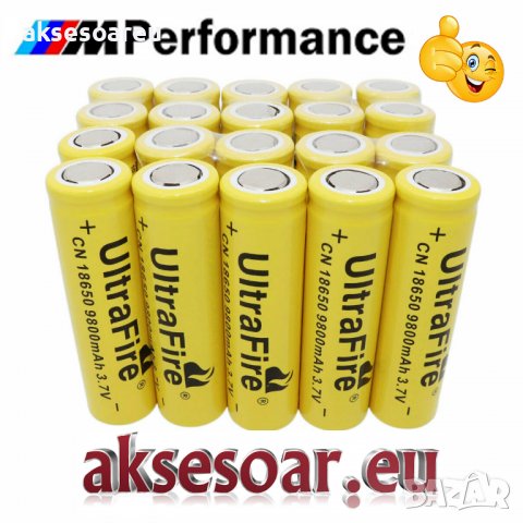 2 бр. 3.7V 18650 9800 mAh литиево-йонна акумулаторна батерия за LED фенерче челник лазер електронни , снимка 15 - Батерии, зарядни - 38251304
