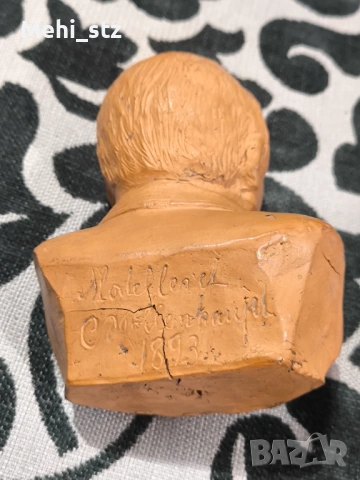 Теракота 1893 год. Рядка авторска антикварна скулптура., снимка 4 - Антикварни и старинни предмети - 53269380