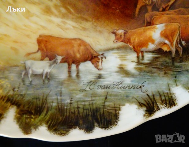 Чиния,плато,пано,китайски порцелан Jingdezhen. , снимка 6 - Антикварни и старинни предмети - 29420978