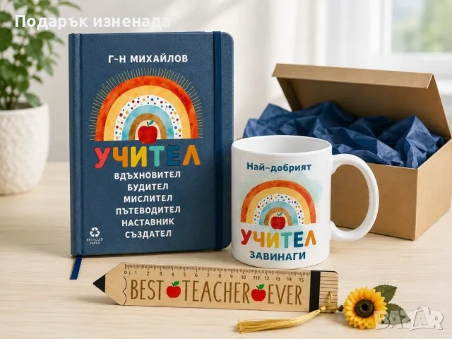 Персонализирани подаръци за учител – мъж, снимка 10 - Подаръци за мъже - 55877945