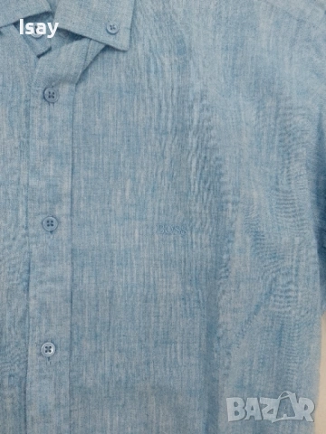 Мъжка риза БОСС М последен размер, снимка 3 - Ризи - 53919183