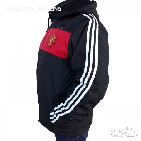 Мъжко Футболно Яке - Adidas FC Manchester United Travel Jacket; размери: S и M, снимка 2 - Футбол - 31069262