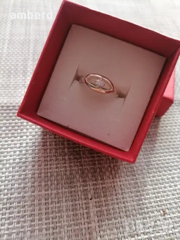 Нежен сребърен пръстен - модел PLR027, снимка 2 - Пръстени - 48831496