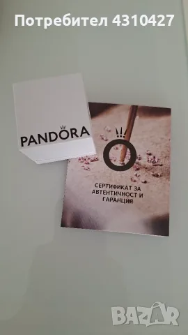 Оригинални дамски обеци Pandora с покритие 14К злато, снимка 4 - Обеци - 55986737