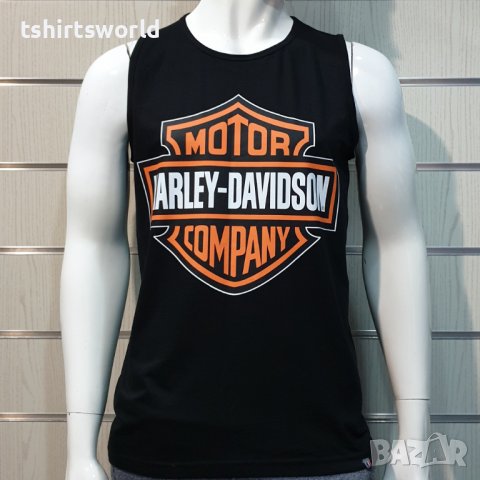 Нова мъжка блуза без ръкав с трансферен печат MOTOR HARLEY DAVIDSON, мотори