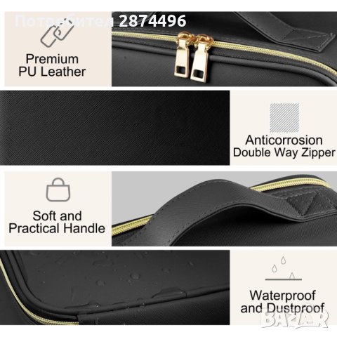 4080 Куфарче за козметика с лед осветление и огледало, снимка 8 - Други стоки за дома - 42143256