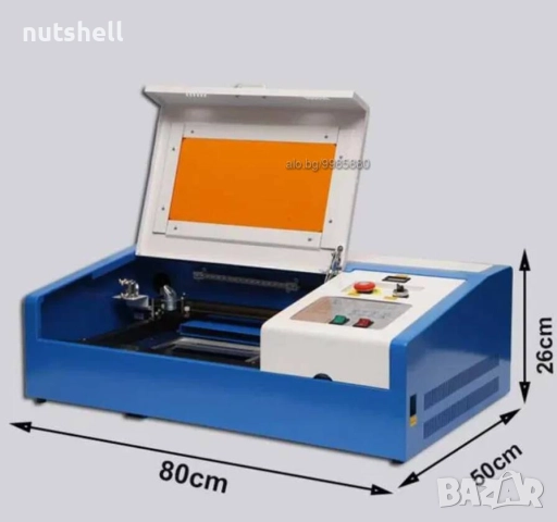 CO2 лазер за гравиране и рязане K40 40W + Обучение, снимка 2 - Други машини и части - 52907714