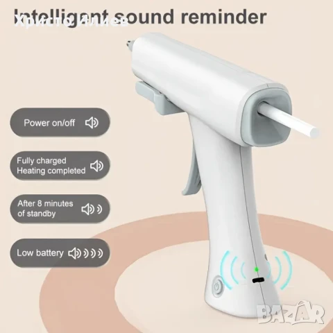 Безжичен Поялник за силикон с 20 пръчки комплект USB и звуков сигнал, снимка 2 - Поялници и запояване - 51416493