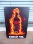 Метална табела водка Абсолют vodka Absolut fire огнена бутилка реклама бар, снимка 1