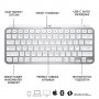 Безжична клавиатура Logitech MX Keys Mini For MAC 920-010526, Bluetooth, US, PALE GREY, снимка 1
