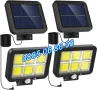 2 броя LED соларна лампа с отделен соларен панел, кабел 5 м/соларен прожектор , снимка 2