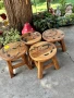 Столче / Табуретка от масивно тиково дърво, снимка 4