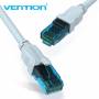 Кабел за Лан мрежа 1м. Екраниран Vention VAP-A10-S100 LAN UTP CAT-5e Сив