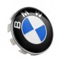 4 бр. капачки за джанти BMW 68 мм лого емблема БМВ прахова защита цветни за украса лого синьо бяло т, снимка 3