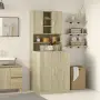 vidaXL Шкафове за перални машини 2 бр дъб сонома инженерно дърво(SKU: 3307666), снимка 2