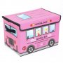 1520 Детска сгъваема кутия за съхранение на играчки АВТОБУС, снимка 9