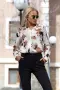 Блуза “Satin Floral Elegance” – сатенена блуза с флорален принт арт.5079, снимка 6