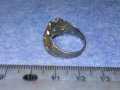 КРАСИВО ОРНАМЕНТИРАН СРЕБЪРЕН ПРЪСТЕН ОКСИДИРАНО СРЕБРО ВИСОКА ПРОБА РЪЧНА СТАРА ИЗРАБОТКА 43796, снимка 7