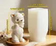 3D Изправено мече с панделка папионка силиконов молд форма фондан шоколад свещ смола гипс, снимка 1