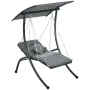 Висящ шезлонг Outsunny, накланящ се покрив, включително възглавница за седалка, възглавница, снимка 2