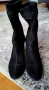Черни велурени боти Daris Дарис, снимка 3