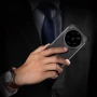Xiaomi 14 Ultra Удароустойчив Litchi Skin Калъф и Протектор, снимка 6