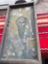 Стара домашна икона - ръчно рисувана върху дъска, снимка 5