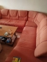 Втора ръка холна ъглова гарнитура цвят керамида., снимка 2