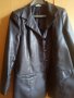 Черно кожено сако, снимка 1 - Сака - 29298537