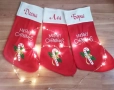 Коледни чорапчета с име по избор, снимка 2