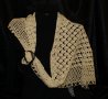 Ръчно плетен на една кука шал /плетиво подарък hand made/, снимка 1 - Шалове - 35141588