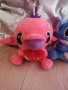 Лило и Стич lilo stitch със сърце love плюшена плюшен играчка синьо или розово човече, снимка 2